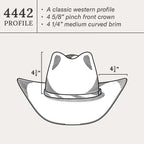 Acoustic 6X Pinch Front Cowboy Hat